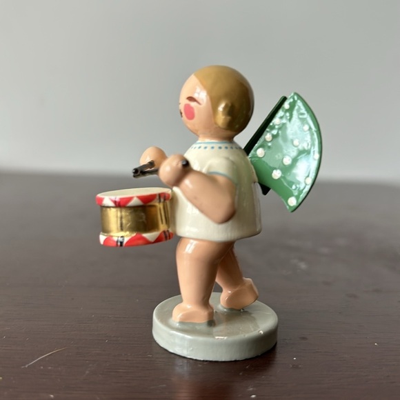 Wendt and Kuhn Erzebirge Engel wooden hand painted angel vintage East Getmany - Picture 4 of 5